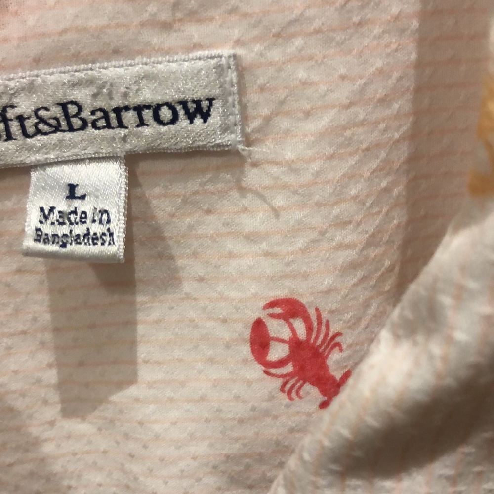 Croft and Barrow lobster-decorated shirt. Has rollup tabs on sleeves - Picture 7 of 8